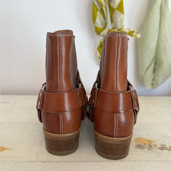 Re/Done Brown Leather Cavalry Boot - Picture 4 of 5